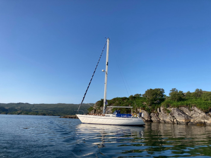 Anchored at Loch Teacuis