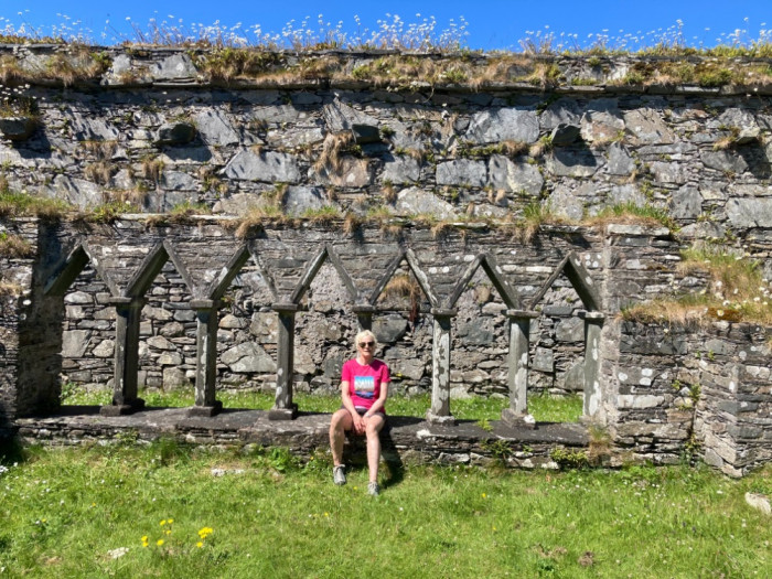 Cloisters at priory on Oronsay